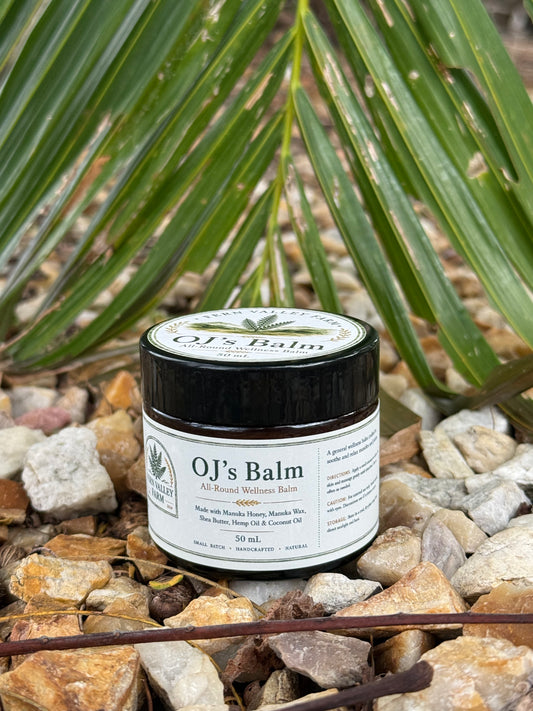 OJ’s Balm - Natural Manuka Honey, Shea Butter & Hemp Skin Balm